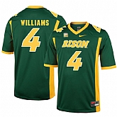 North Dakota State Bison 4 Dimitri Williams Green College Football Jersey Dzhi,baseball caps,new era cap wholesale,wholesale hats